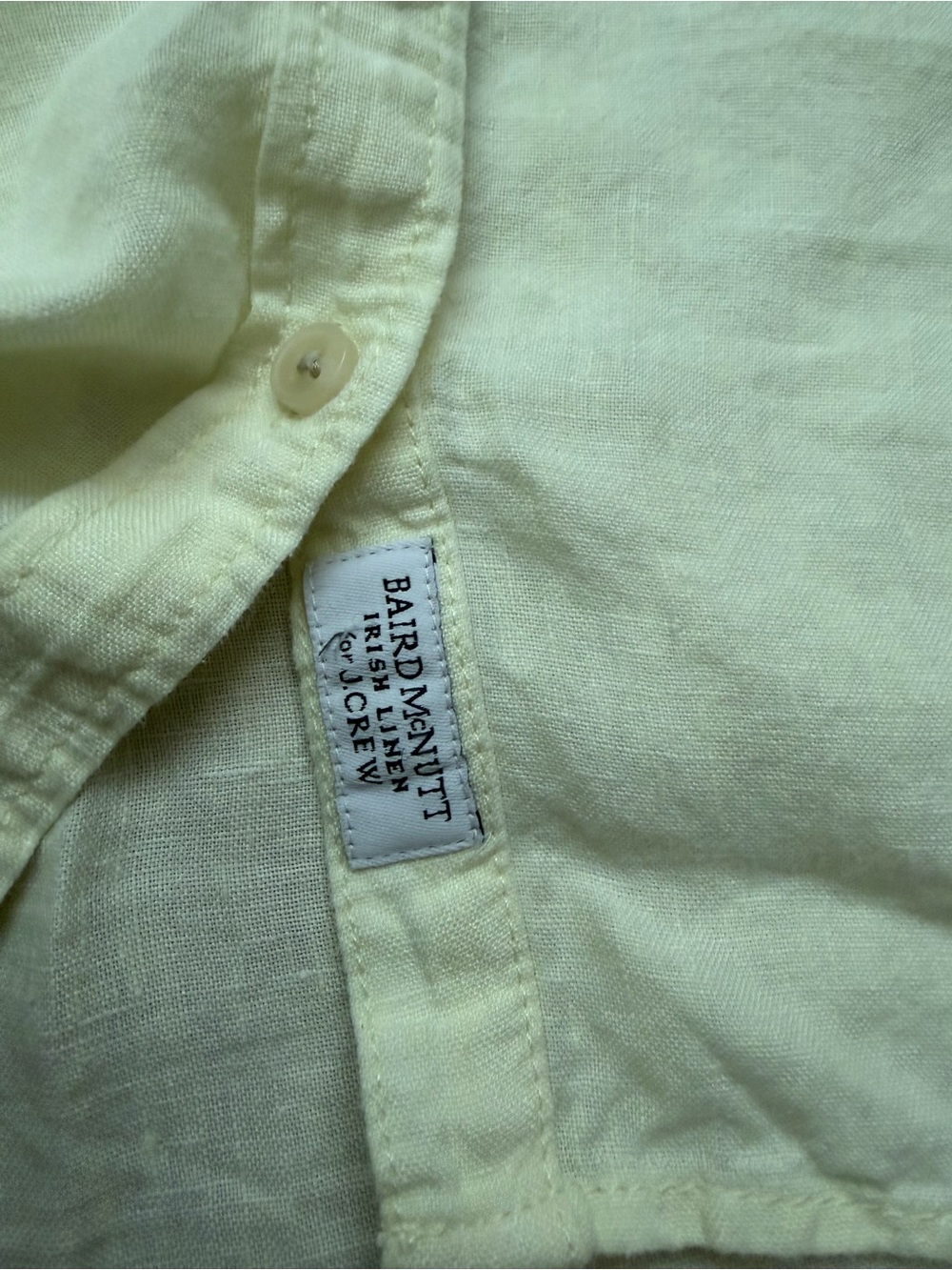 J. Crew Baird McNutt Irish Linen Crisp Button-Down Shirt Small